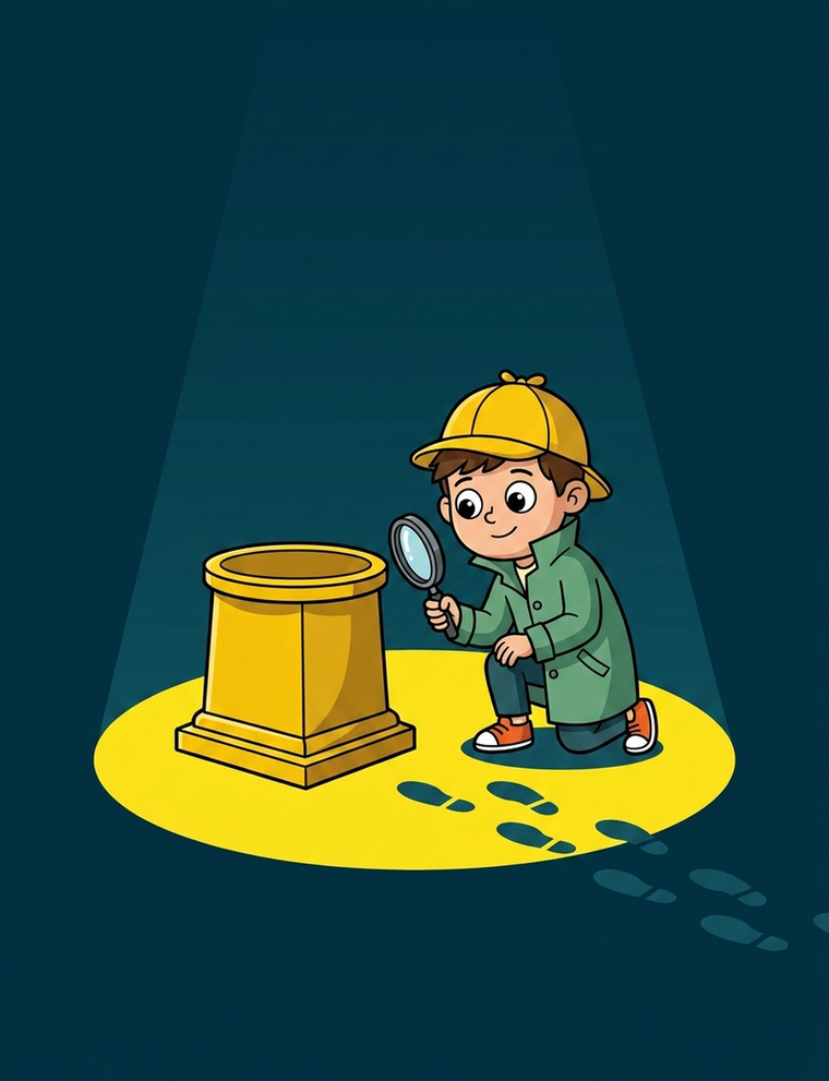 The Case of the Golden Trophy book cover art